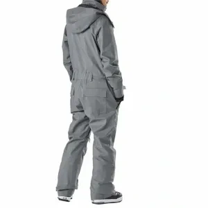 Insulated Denim One-Piece Ski Outfit