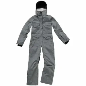 Insulated Denim One-Piece Ski Outfit