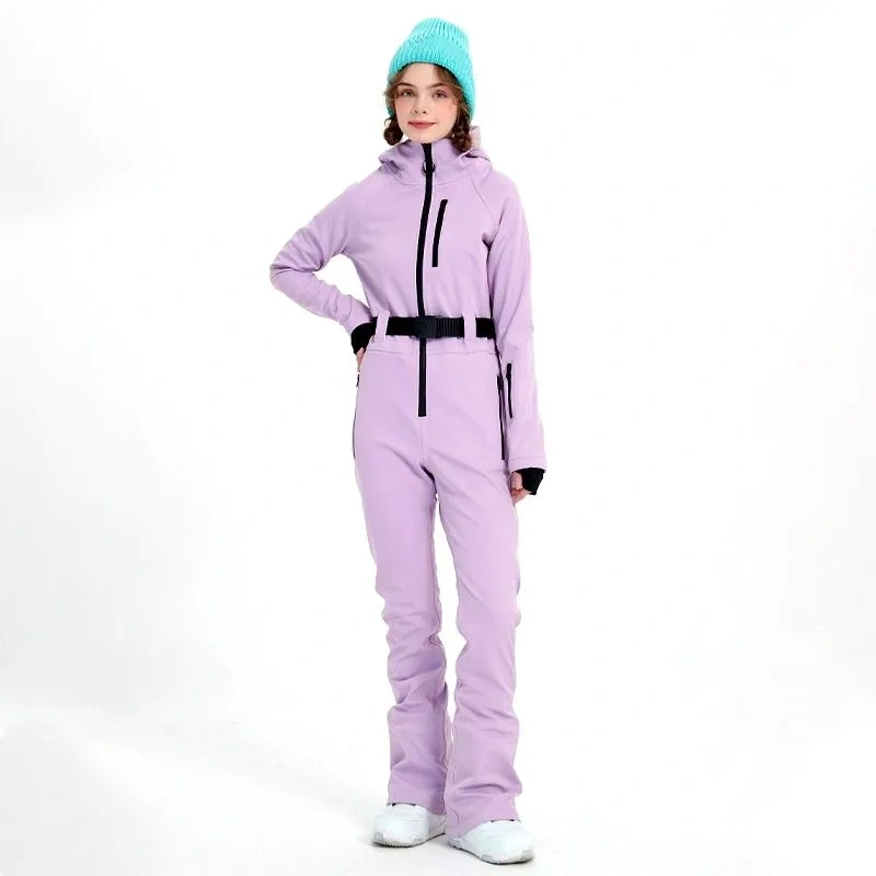 Hooded Women Skiing Overall