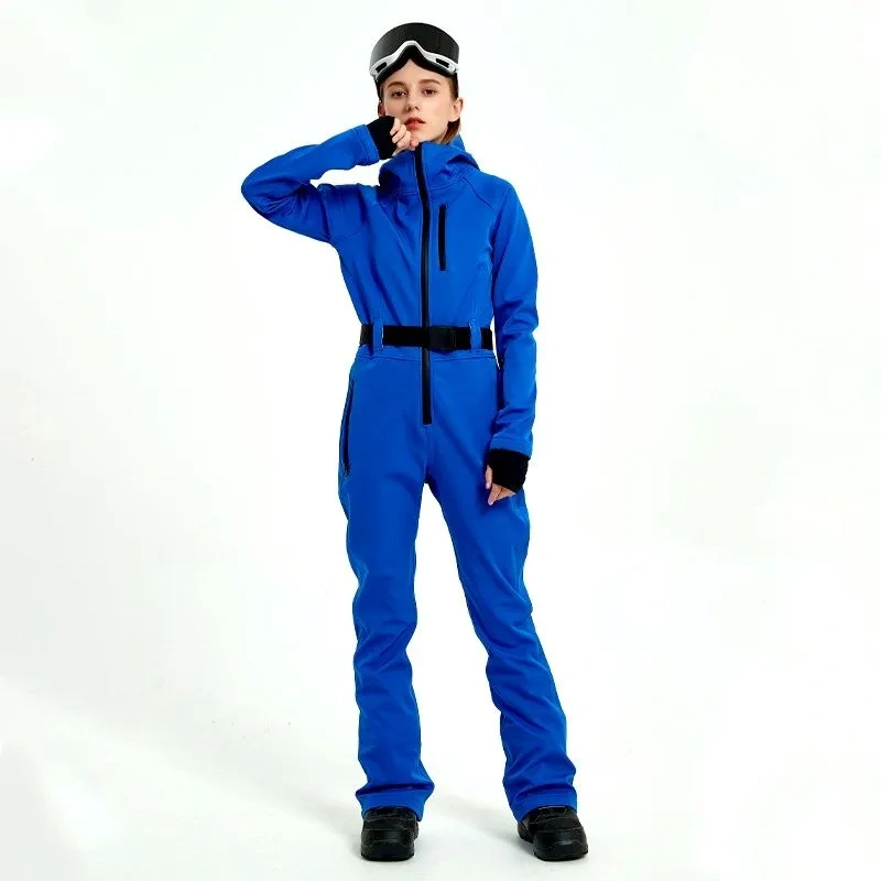 Hooded Women Skiing Overall