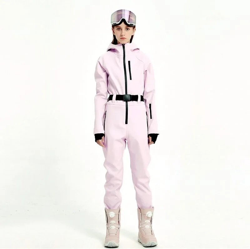Hooded Women Skiing Overall