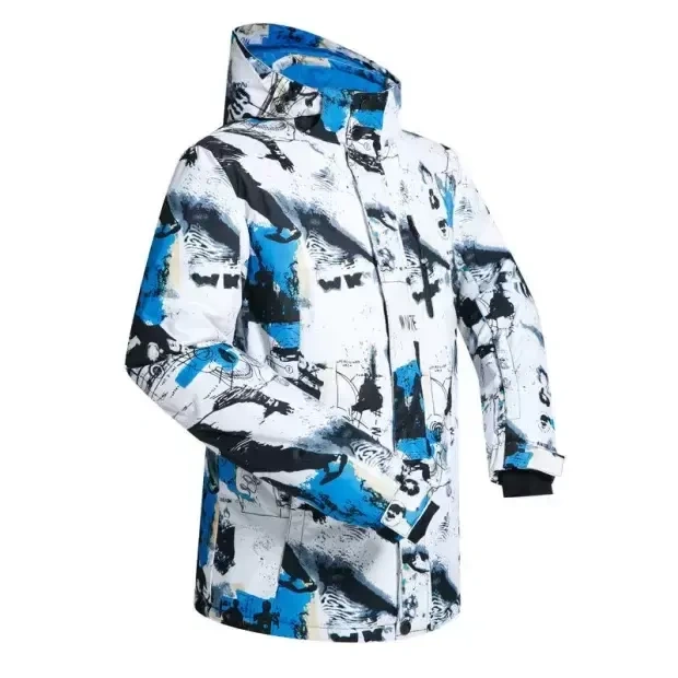 Men Waterproof Printed Ski Jacket HSKJ-021