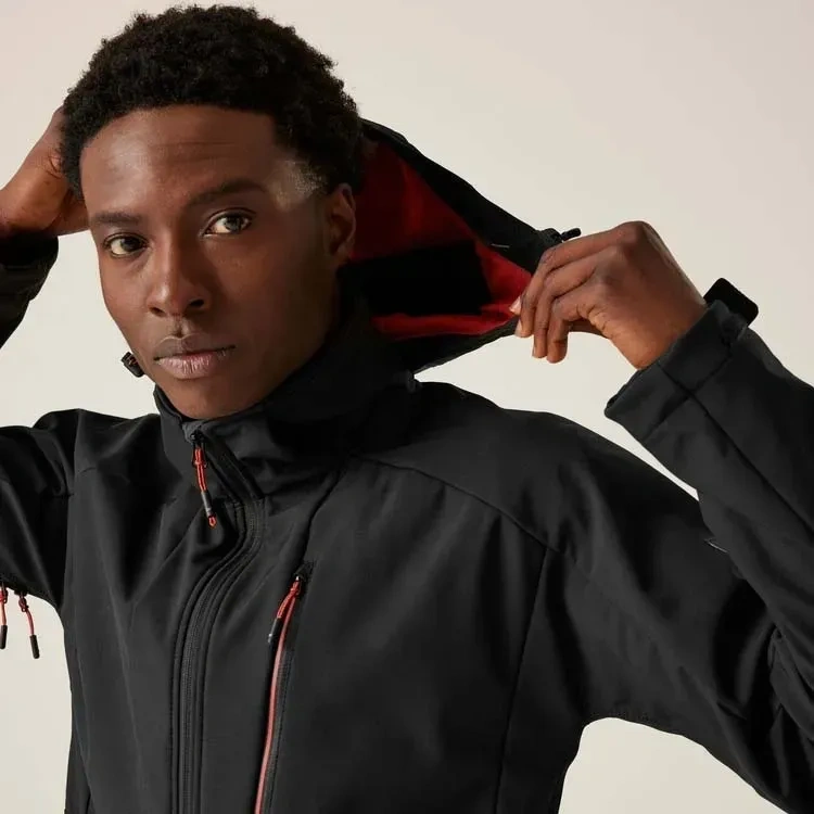 Hooded Hiking Softshell Jacket For Man HOSJ-016