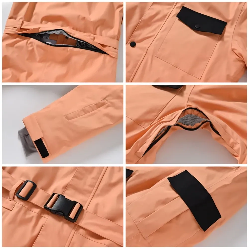 One Piece Snow Suit Winter Insulated Skiwear